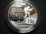 1991 Proof Korean War Silver Dollar
