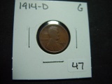1914-D Lincoln Cent   Good   KEY DATE