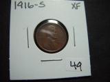 1916-S Lincoln Cent   XF
