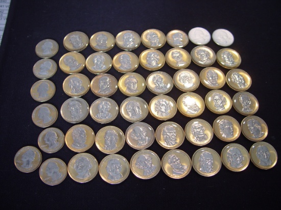 39 Presidential Dollars All in Plastic Covers 10 ATB 25 Cents