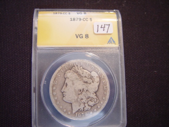 Morgan $1 1879-CC VG8 ANACS