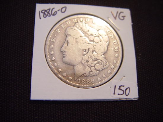 Morgan $1 1886-O VG