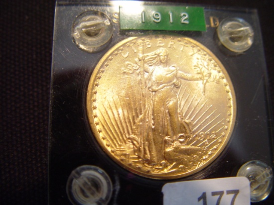 1912 $20 Gold ST Gaudens EF