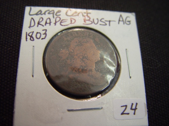 1803 Large Cent Draped Bust AG