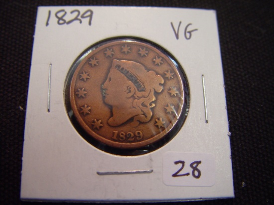 1829 Large Cent VG