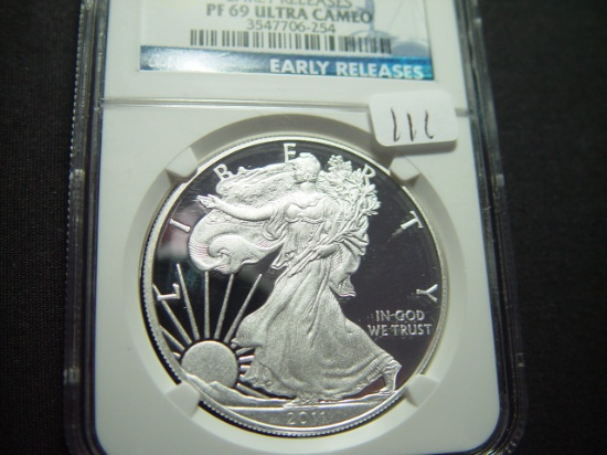2011-W Early Releases Proof Silver Eagle  NGC PF69 Ultra Cameo