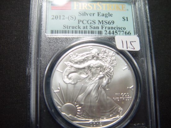 2012(S) First Strike BU Silver Eagle  PCGS MS69