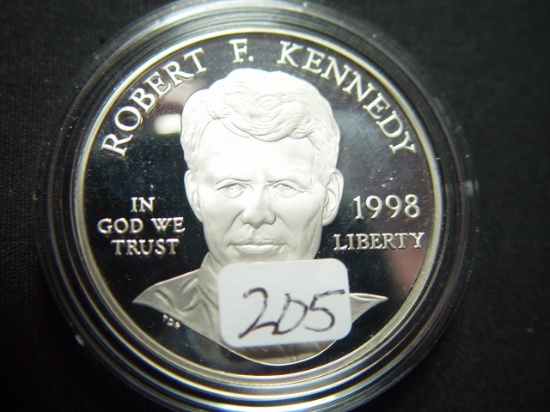 1998 Proof Robert Kennedy Silver Dollar