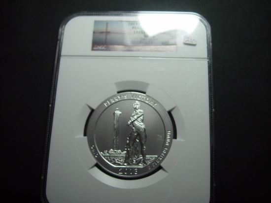 2013 Peace Memorial 5 Oz. Silver Early Release  NGC SP70