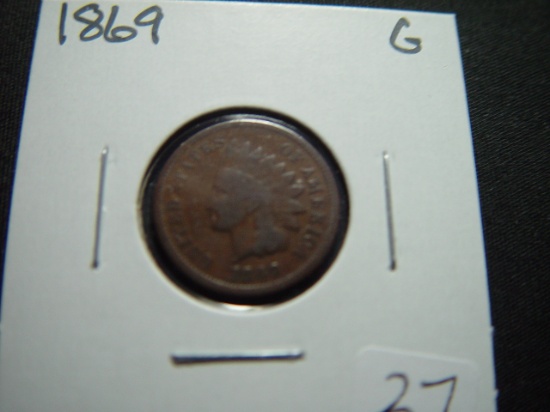 1869 Indian Cent   Good