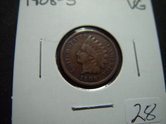 1908-S Indian Cent   VG