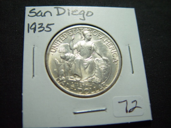 1935 San Diego Commem. Half   BU