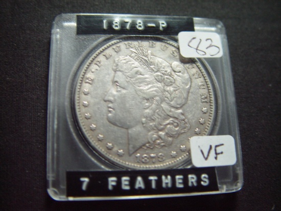 1878 7-Tail Feather Morgan   VF