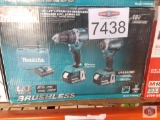 Makita 18-Volt LXT Lithium-Ion Brushless Cordless Hammer Drill and Impact Driver Combo Kit (2-Tool)