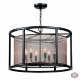 World Imports Aria 6 Light Drum Pendant in Old Bronze WI435688 pallet