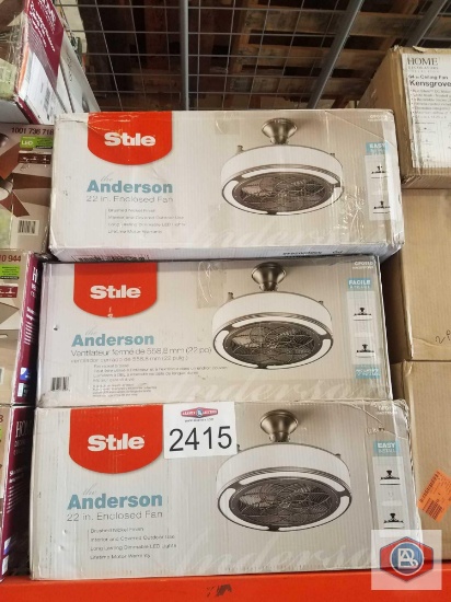 Stile Anderson 22 in. enclosed ceiling fan.