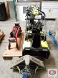 Ryobi snowblower and logsplitter