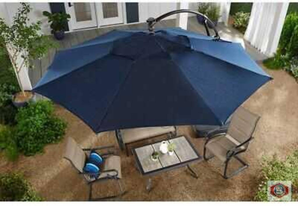 Hampton Bay Ysolar Led Offset Patio Umbrella Industrial Machinery Equipment Business Liquidations Big Box Retailers Auctions Online Proxibid