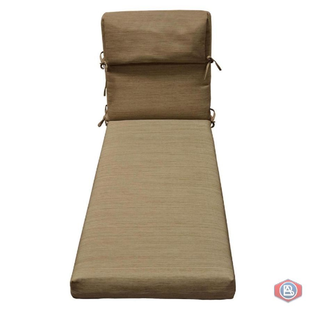 Lot Allen Roth 1 Piece Natural Wheat Patio Chaise Lounge