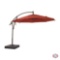 Hampton Bay 11 ft. LED Offset Patio Umbrella in Sunbrella Henna