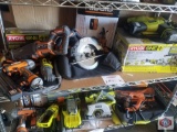 Ridgid Ryobi shelf lot