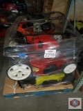 Lawnmower pallet for parts