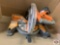 Miter saw with adjustable laser guide 10in blade