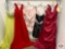 BDAZZLE size 10 color citrus 1 Cwoccasion size 16 color red 1Jade Couture size 14 color pink 1 FLIB