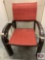Hampton bay Stacking sling chair Conley chili red fabric 23.2 in W x 26.4 in L x35 in H qty 4
