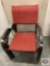 Hampton bay Stacking sling chair Conley chili red fabric 23.2 in W x 26.4 in L x35 in H qty 6