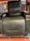 electric leather recliner gray