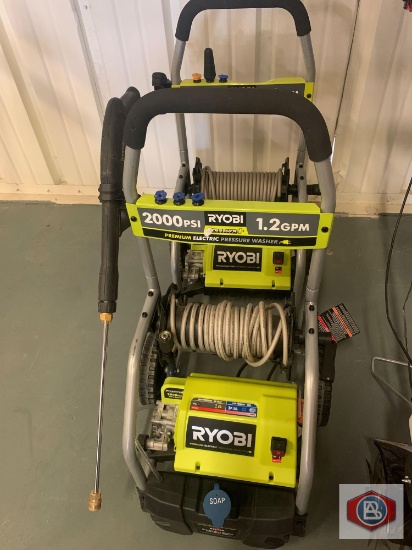 RYOBI PREMIUM ELECTRIC PRESSURE WASHER 2000 psi 1.2 Gpm. Model RY141900 (qty 2) one lot