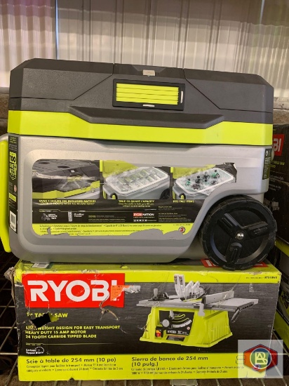 Ryobi 18v cordless Air Conditioned Cooler Model. P3370. / Ryobi 10? Table saw lightweight design for