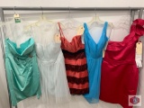 Short dress Love size 12 style 9943 color mist. 1 short Dress BJ size 16 style 9840 Color Blue/Ivor.