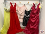 BDAZZLE size 10 color citrus 1 Cwoccasion size 16 color red 1Jade Couture size 14 color pink 1 FLIB