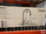 Kitchen faucet. Touchless The Bold Look of Kohler. Pull-Down Kitchen Faucet With Soap /Lotion