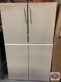 kitchen cabinet white 30 in. X 32 in 1 kitchen cabinet beige 24 in. X 32 in