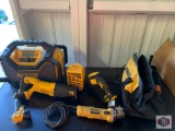 DEWALT 20-VOL MAX LITHIUM- Ion LED WORKLIGHT 1 DEWALT SAW VARIABLE SPEED 1 DEWALT ANGLE GRINDER 4