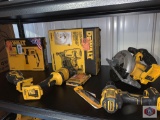 DeWalt 1/2? HammerDrill. 1. DeWalt 15 coil Siding and fencing Nailer. 1. DeWalt Brushless 60vMAX