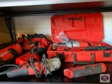 Milwaukee bag qty 2 + 1 Milwaukee m12 Charger and battery 1 Milwaukee grinder 4 1/2 ? 1 Milwaukee