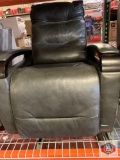 electric leather recliner gray