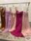 Beautiful party dresses Couture Miss Long strapless color blush size 16 Long strapless color fuchsia