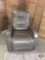 Leather Power Recliner Gray