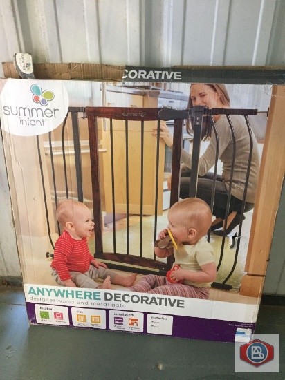 Closet organizer + infant gate.