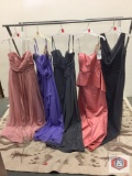 Beautiful Long dresses COUTURE MISS Strapless size 14 color pink Strapless size 16 color iris Strap