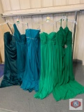 Beautiful Dresses couture Miss Size 12 color teal /. Size 12 color emerald / size 12 color Kelly /