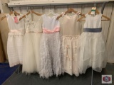 Beautiful Dresses couture Miss for girls size 8 color Ivory / size 2 color Ivy/gra. / Size 10 color