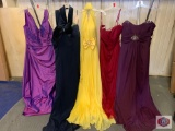 Beautiful dresses Vouture Miss Size 18 color Eggplant / size 14 color Claret / size 14 color yellow.