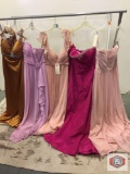 Beautiful party dresses Couture Miss Long strapless color blush size 16 Long strapless color fuchsia