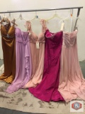 Beautiful party dresses Couture Miss Long strapless color blush size 16 Long strapless color fuchsia